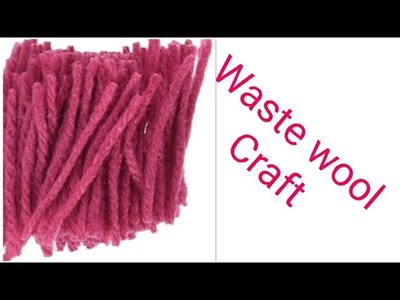 Best out of waste wool craft idea. Waste wool reuse. Wall hanging Tutorial (148)