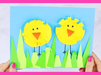 Circle Chick Craft for Kids - Simple Easter Craft for Kids