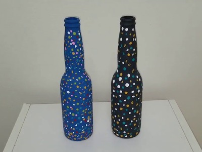 Design Craft: Decorate your waste glass bottles