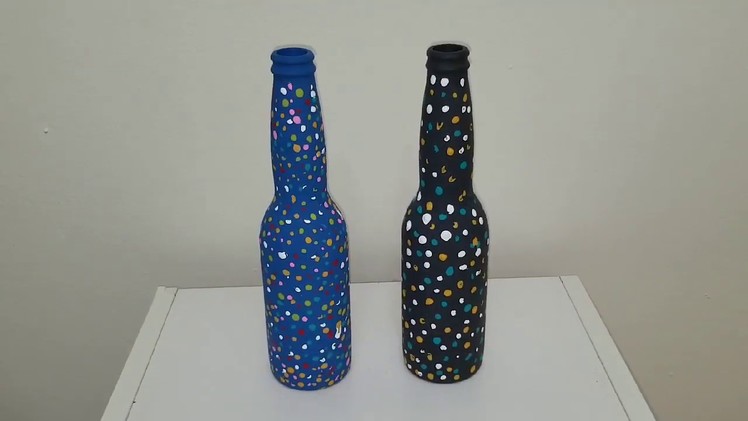 Design Craft: Decorate your waste glass bottles