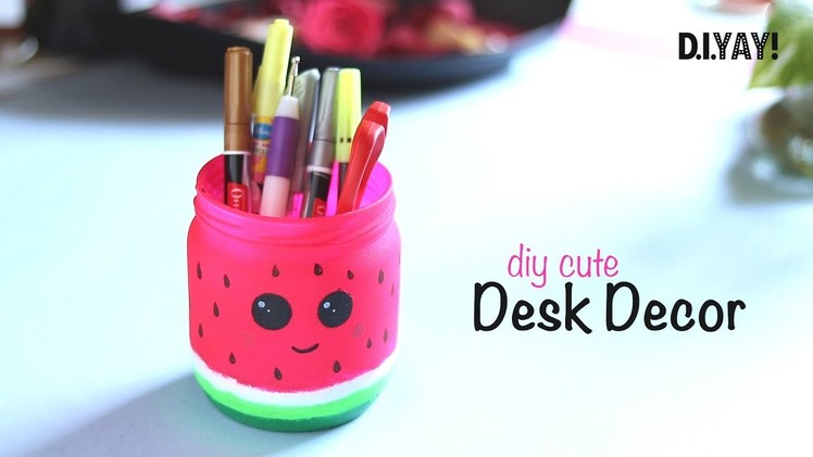 DIY Cute Desk Decor | Mason Jar Craft | Summer Craft Ideas