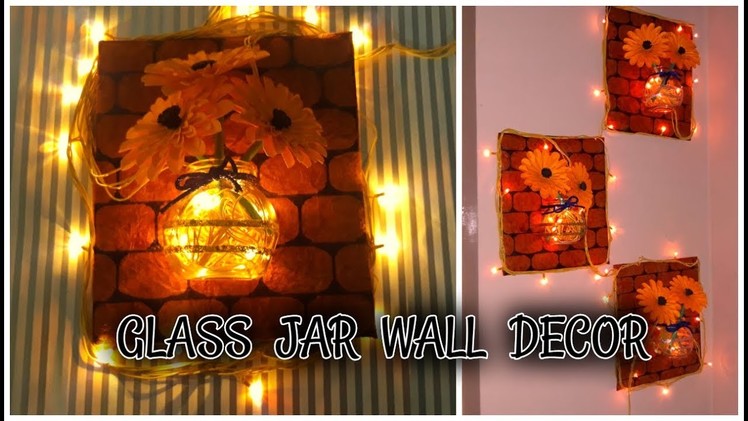 DIY Glass Jar Decor | Glass Jar Wall Decor | Easy Mason Jar Craft