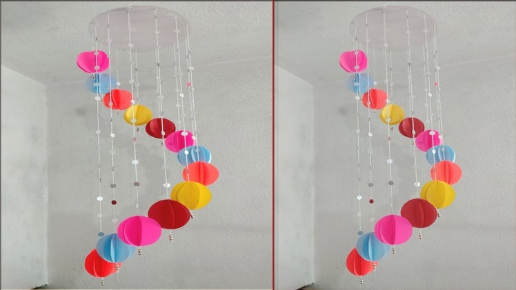 DIY Paper jhoomer. paper wall hanging. DIY paper craft