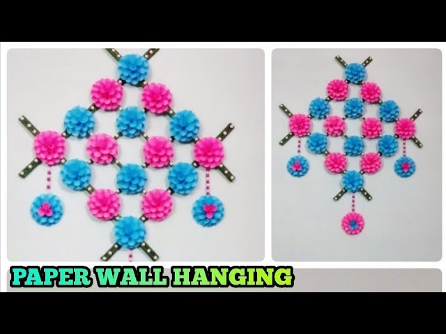 DIY Paper wall hanging.home decor craft.Paper craft