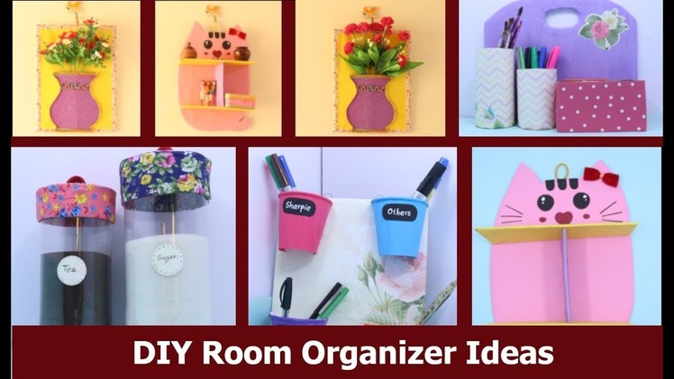 DIY Room Organizer Idea | Best Cardboard Craft idea | Waste material reuse idea by Aloha Crafts