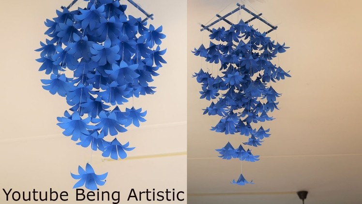 DIY Simple Home Decor - Hanging Flowers - Handmade Decoration - Paper Craft - Paper Flower