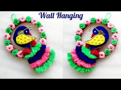 DIY Wall Hanging | Best Out Of Waste Cardboard And Woolen Craft Ideas | Room Decorate Idea