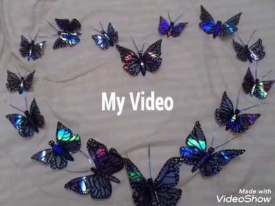 DVD Recycled Butterfly Tutorial. DVD Recycling craft.How to recycle an old DVD in to a Butterfly