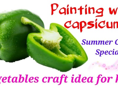 Flowers with vegetables printing|Vegetable craft idea for kids|Summer camp craft ideas for kids|2019