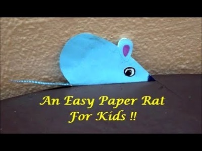 How to make an easy Paper Rat !! Kids Craft ~ R For ''Rat'' ~ Tutorial. steps