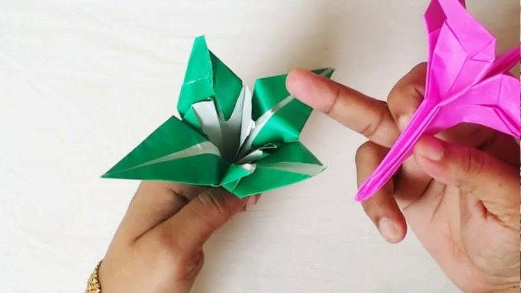 How To Make Orgami Lilly.kr art and craft