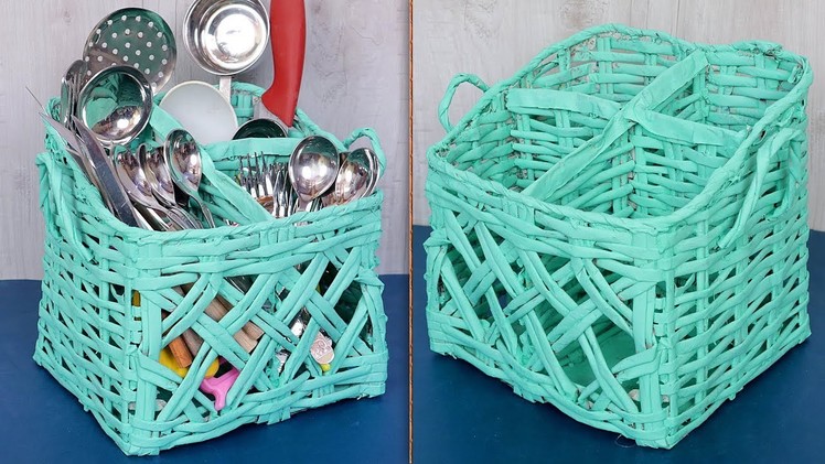 Kitchen Storage Idea !!! Best Out of Waste | Newspaper Handmade Craft