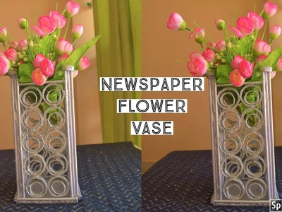 Newspaper Flower Vase |Newspaper craft ideas | best out of waste | parul pawar