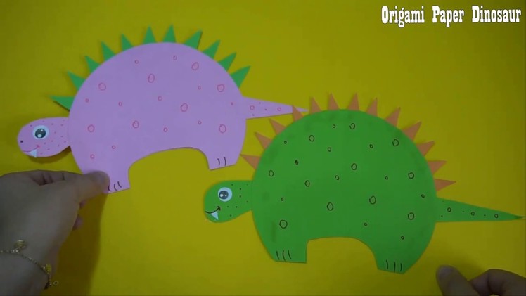 Origami Paper Dinosaur |  Paper Craft For Kids