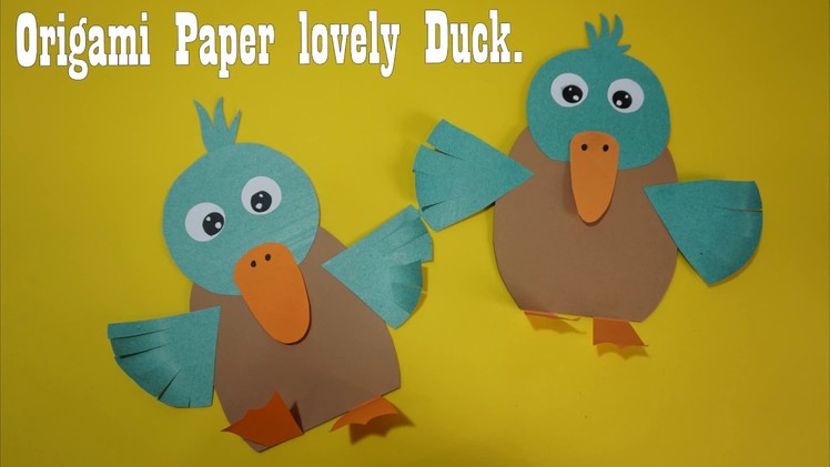 Origami Paper lovely Duck  | Paper Craft For Kids