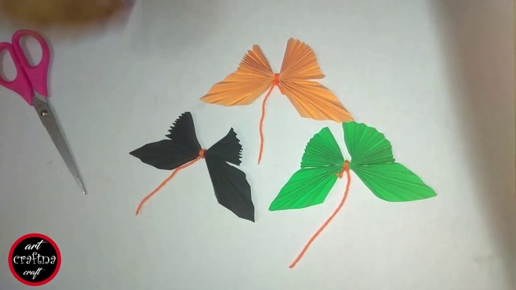 Paper Butterfly Art and Craft by Paper ! easy way For Kids ! art and craft ideas best out of waste