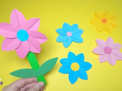 Spring Crafts for Kids | Paper Flower Craft