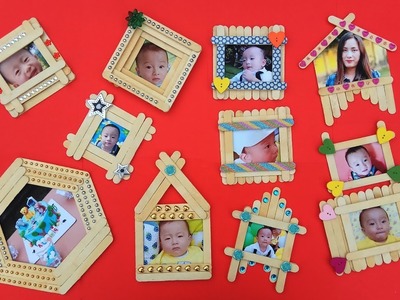 Top 10 DIY Popsicle Stick Photo Frame Compilation | Popsicle Stick Craft Ideas | Home Decor