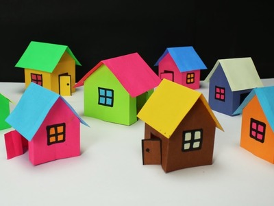 Wow! Paper House making- very easy- Paper Craft