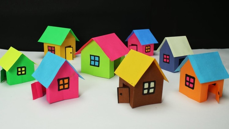 Wow! Paper House making- very easy- Paper Craft