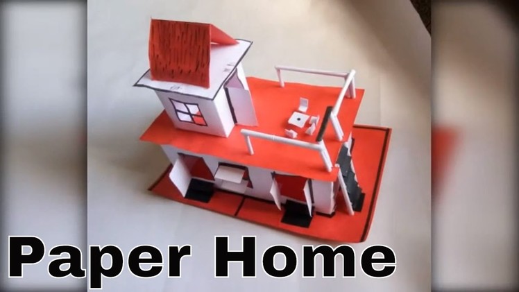 Wow! Tiny Paper House | How to make beautiful paper house | art and craft - DIY