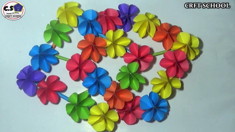 9.Wall Hanging Decoration, Wall Hanging Flower, Wall Decoration __ Craft Ideas #9