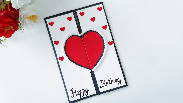 Beautiful Birthday Greeting Card idea. DIY Birthday card. complete Tutorial