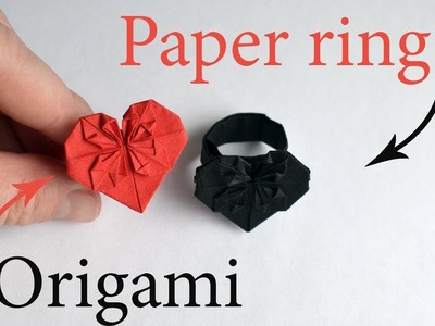 Beautiful Paper RING | Easy Origami Jewelry Tutorial DIY