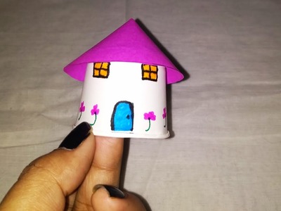 Best out of waste#Paper tea cup House craft ideas#house with tea cups#6