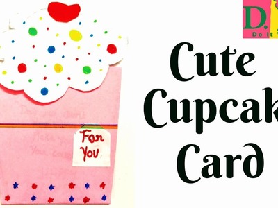 Birthday card idea|Beautiful Handmade card|DIY Cupcake card|How to make greeting card|Card making