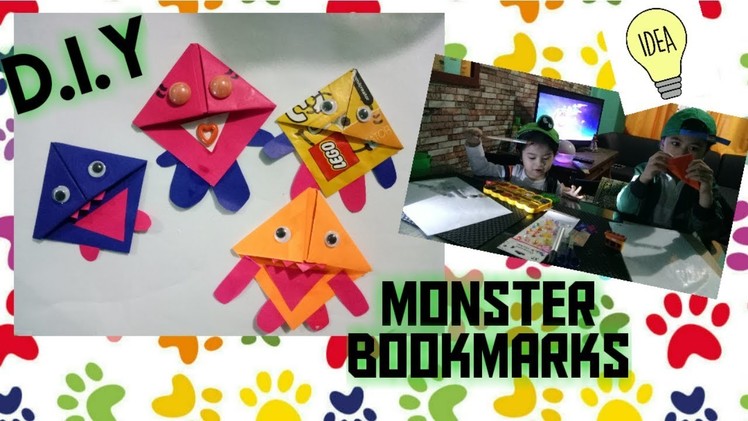 D.i.Y Monster Bookmarks! Cuteness Overload!