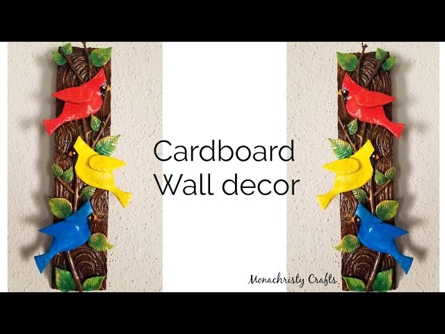 DIY Cardboard wall decor | Best out of waste craft idea