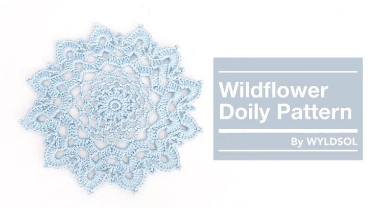 DIY CROCHET FLOWER DOILY TUTORIAL - Beginner Friendly - Free Pattern - How to Crochet a doily