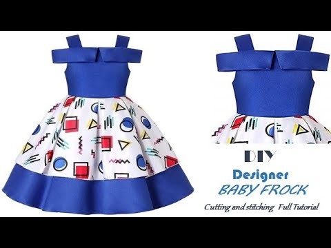 DIY Designer BOX PLEATED Baby Frock step by step Tutorial