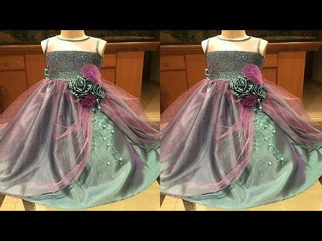 designer frock cutting and stitching