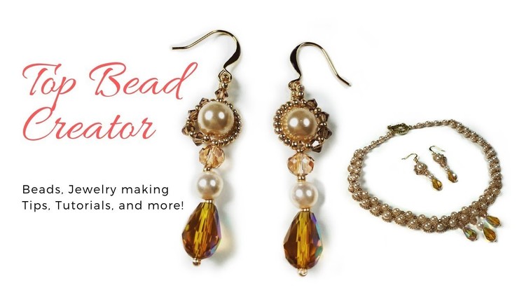 DIY Elegant Pearl Earrings, How to make Jewerly, Beaded Earrings Tutorial
