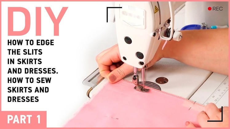 DIY: How to edge the slits in skirts and dresses. How to sew skirts and dresses.