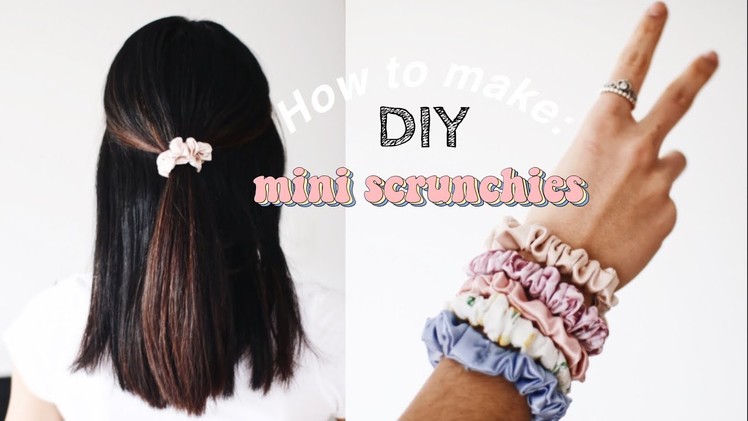 DIY mini scrunchies