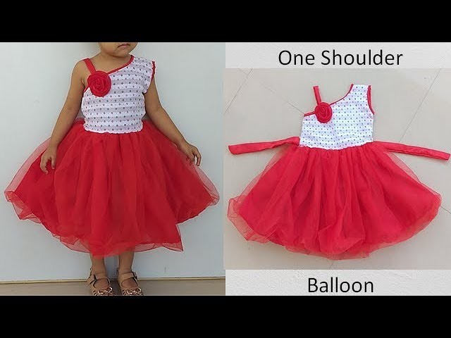 one shoulder frock