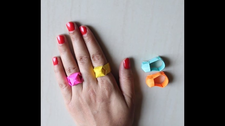DIY - Origami Ring DIY Easy Paper Ring || How to Make Paper Ring | Ring Origami