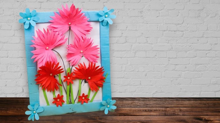 Diy paper flower wall hanging. How to make paper Wallmate - Wallmate tutorial