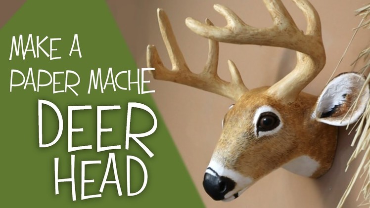 DIY Paper Mache Deer Head Pattern