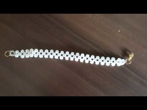 DIY pearl bracelet,simple pear bracelet,pearl bracelet tutorial for beginners