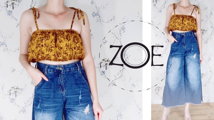 DIY Sewing Shoulder Strap Blouse | Zoe DIY