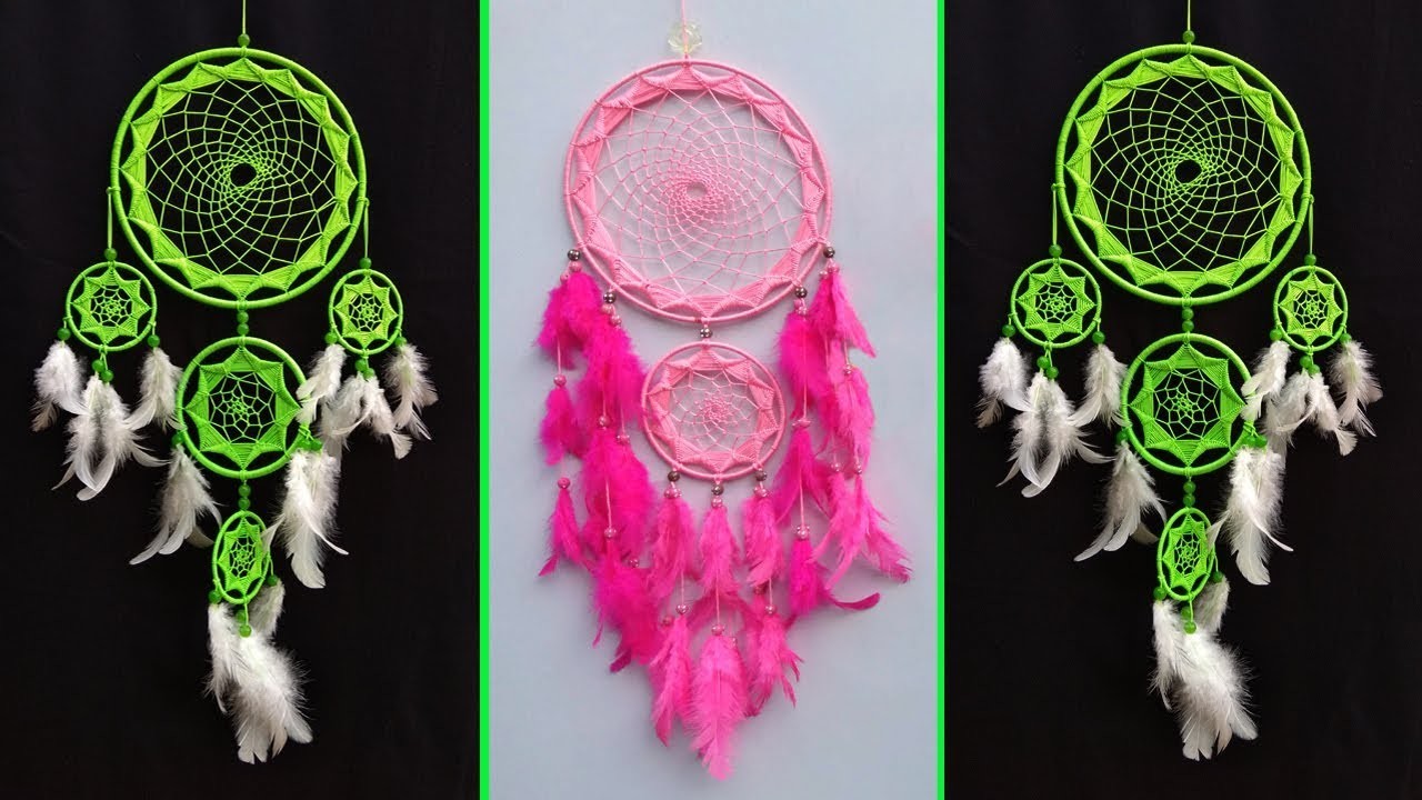 DIY Super Easy Way To Make Dreamcatcher Step By Step Slow Video Tutorial