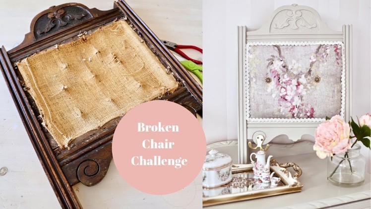 DIY Up-cycled broken chair challenge