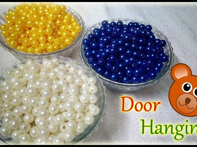 Door Hanging Toran Making Using Pearls || DIY Designer Toran Making At Home || Home Decoration Ideas