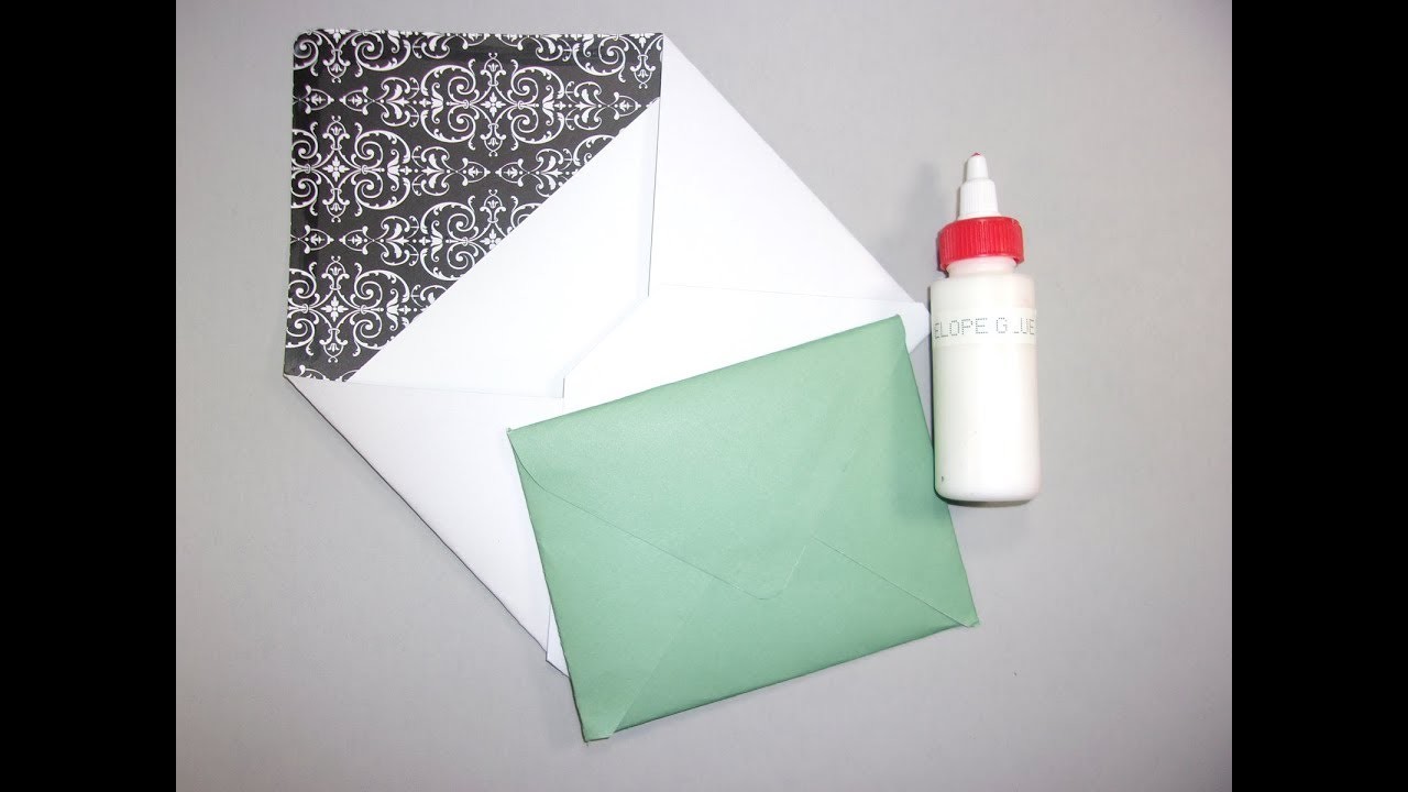 How to DIY Envelope Glue & Envelopes w. a Ruler & Scissors