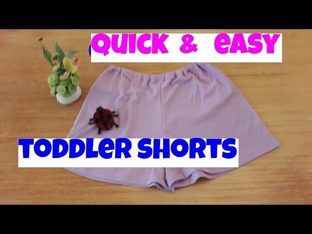 How to sew toddler shorts DIY
