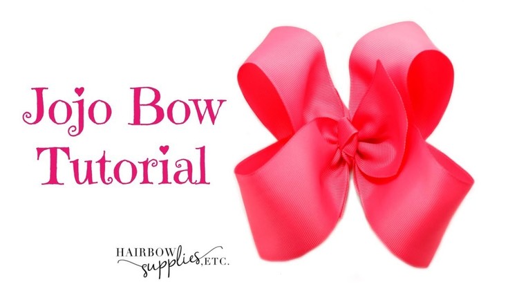 Jojo Hair Bow Tutorial - 5 inch Boutique Hair Bow DIY - Hairbow Supplies, Etc.